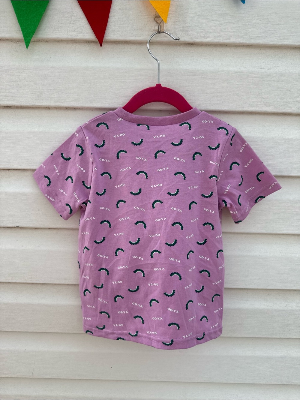 Kids Lavender Graphic Tee with Lion Patch by - Picture 3 of 3